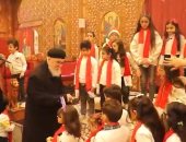 احتفال رأس السنة الميلادية بكنيسة القديسة دميانة فى كفر الشيخ.. فيديو
