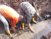 محافظ كفر الشيخ: صيانة خط مياه وتمهيد طرق بعدد من قرى المحافظة