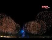 عروض ضوئية مبهرة فى احتفالات رأس السنة من العاصمة الجديدة