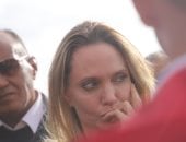 أنجلينا جولى تتضامن مع الشعب الفلسطينى خلال زيارة معبر رفح.. فيديو وصور