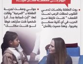 طفلة غزة تروى لحظات الرعب.. وأنجلينا جولي: أنت شجاعة.. شخصياً كنت سأرتعد خوفا (إنفوجراف)