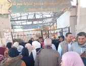 إقبال المواطنين بلجان منشأة القناطر فى جولة الإعادة لانتخابات نواب 2025