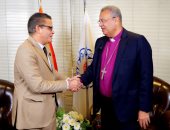 رئيس تحرير «اليوم السابع» يهنئ رئيس الطائفة الإنجيلية بعيد الميلاد.. عبدالفتاح عبدالمنعم يشيد بالدور الإنساني والمجتمعى البارز للكنيسة.. وأندريه زكى: «اليوم السابع» يلعب دورًا مهمًا في تعزيز قيم المواطنة