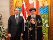 المستشار محمود فوزي خلال تهنئة قداسة البابا تواضروس بعيد الميلاد المجيد: تستكملون المسيرة الوطنية للكنيسة الأرثوذكسية