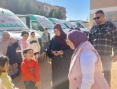 الكشف على 547 مواطنا خلال القافلة الطبية بتل أبوحامد بالإسماعيلية