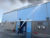 السيطرة على حريق مصنع فى مدينة 6 أكتوبر دون إصابات.. صور