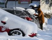 تساقط كثيف للثلوج فى بولندا