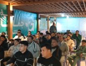 احتفال أهالي قرية محمد صلاح بالهدف الاول للمنتخب