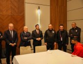 وزير الرياضة وأبو ريدة يجتمعان بمنتخب مصر