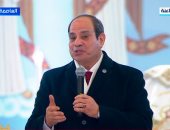 الرئيس السيسى: حجم المحبة بين المصريين بيزيد يوما بعد يوم منذ 2015