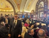 رئيس تحرير اليوم السابع يشارك بقداس عيد الميلاد المجيد ويهنئ البابا تواضروس