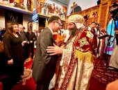 سفير مصر بفيينا يشارك في قداس عيد الميلاد بكنيسة عذراء الزيتون القبطية الأرثوذكسية