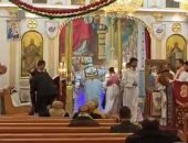 قداس عيد الميلاد المجيد بكاتدرائية الشهيد مارجرجس بالمحلة.. فيديو 
