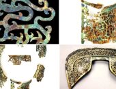 مقابر كوفون اليابانية تكشف عن دروع برونزية مذهبة من القرن الخامس