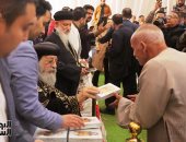 الأقباط يتوافدون على الكاتدرائية المرقسية بالعباسية للاحتفال بعيد الميلاد المجيد