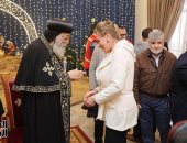 البابا تواضروس يستقبل المهنئين بعيد الميلاد المجيد فى الكاتدرائية المرقسية بالعباسية