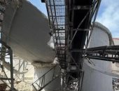 تسرب مواد خطرة بسبب انهيار جزئى لمصنع فى إسرائيل وسحابة بيضاء تغطى المنطقة