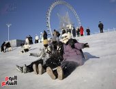 أعمال فنية مبهرة من الثلج.. إقبال واسع على مهرجان هاربين للجليد بالصين