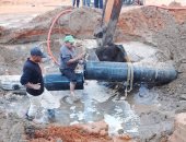 رفع كفاءة وتمهيد الطرق بدمنكة وإصلاح كسر مفاجئ بخط طرد ببلطيم