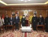 نائب محافظ الجيزة يزور مطرانية الأقباط الأرثوذكس للتهنئه بعيد الميلاد