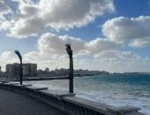 ارتفاع أمواج البحر ونشاط الرياح بمطروح والساحل الشمالي .. فيديو