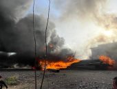 وصول 16 حالة إصابة باختناق لمستشفى أشمون العام فى حريق مخزن بالمنوفية