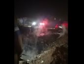 تفاصيل السيطرة على حريق مخزن مواسير بسنتريس بالمنوفية.. فيديو