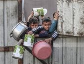 أطفال غزة فى مواجهة الجوع.. معركة البطون الفارغة