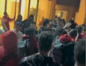 شاهد احتفالات لاعبى منتخب مصر بالفندق عقب الفوز على كوت ديفوار واستقبال خاص لهم