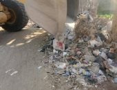 رفع 80 طن من المخلفات الصلبة والقمامة والأتربة بمركز جهينة فى سوهاج