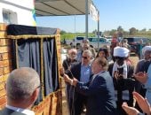 محافظ البنك المركزى ووزير الزراعة ومحافظ أسوان يزيحون الستار عن نموذج زراعة قصب السكر بالشتل