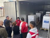 محافظ شمال سيناء يرافق وفد السفارة البريطانية لتفقد مخازن الهلال الأحمر المصرى