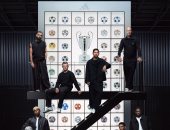 محمد صلاح يشارك أساطير دورى أبطال أوروبا فى إعلان الكرة الجديدة.. صور