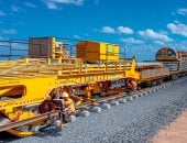 ​شق الجبال.. أحدث تصوير جوى لتقدم أعمال الخط الأول من القطار الكهربائى السريع