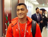 انتظام ربيعة ومصطفى محمد وإبراهيم عادل في تدريبات المنتخب