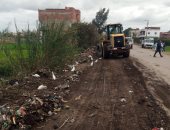 حملة نظافة ورفع 340 طن تجمعات قمامة بقرية دميرة مركز طلخا