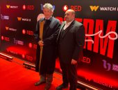 طارق نور رئيس مجلس إدارة الشركة المتحدة يحضر احتفالية مسلسل ميد تيرم