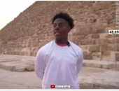 تليفزيون "اليوم السابع" يبرز مغامرة اليوتيوبر الأمريكى سبيد فى الأهرامات 