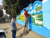 مبادرة لتجميل مدينة العياط ومداخل القرى التابعة لها.. صور