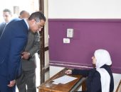 محافظ الفيوم يتفقد عددا من لجان امتحانات الشهادة الإعدادية