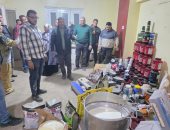الجيزة تضبط منشأة مخالفة لتعبئة المكملات الغذائية مجهولة المصدر بالطالبية