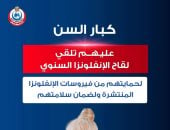 الصحة توجه رسالة لكبار السن وأصحاب الأمراض المزمنة حول تطعيمات الأنفلونزا 