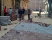 تركيب الانترلوك بشوارع منيا القمح بتكلفة 9 ملايين جنيه