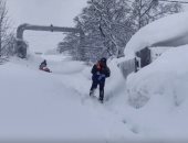 أكبر تساقط للثلوج منذ 30 عامًا... تساقط الثلوج فى روسيا يغلق الشوارع 