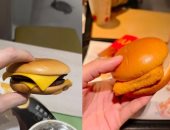 انتقادات واسعة لمطعم عالمى شهير فى الصين بسبب برجر بحجم الماكرون