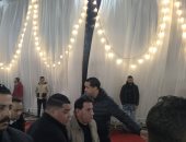 أحمد شيبة يقدم واجب العزاء فى والدة رضا البحراوى بالغربية