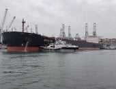 ميناء دمياط يستقبل أكبر حمولة بضائع عامة منذ افتتاحه قادمة من الصين.. صور