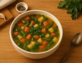 خليها على فطارك.. شوربة الخضار تعزز مناعتك وتمنع الانتفاخ