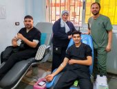 طاقم تمريض دسوق العام يتبرع بالدم لصالح مرضى الطوارئ والغسيل الكلوى.. صور