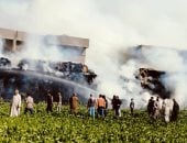 حريق فى شونة قش بقرية الحندقوقة بكفر الشيخ دون إصابات